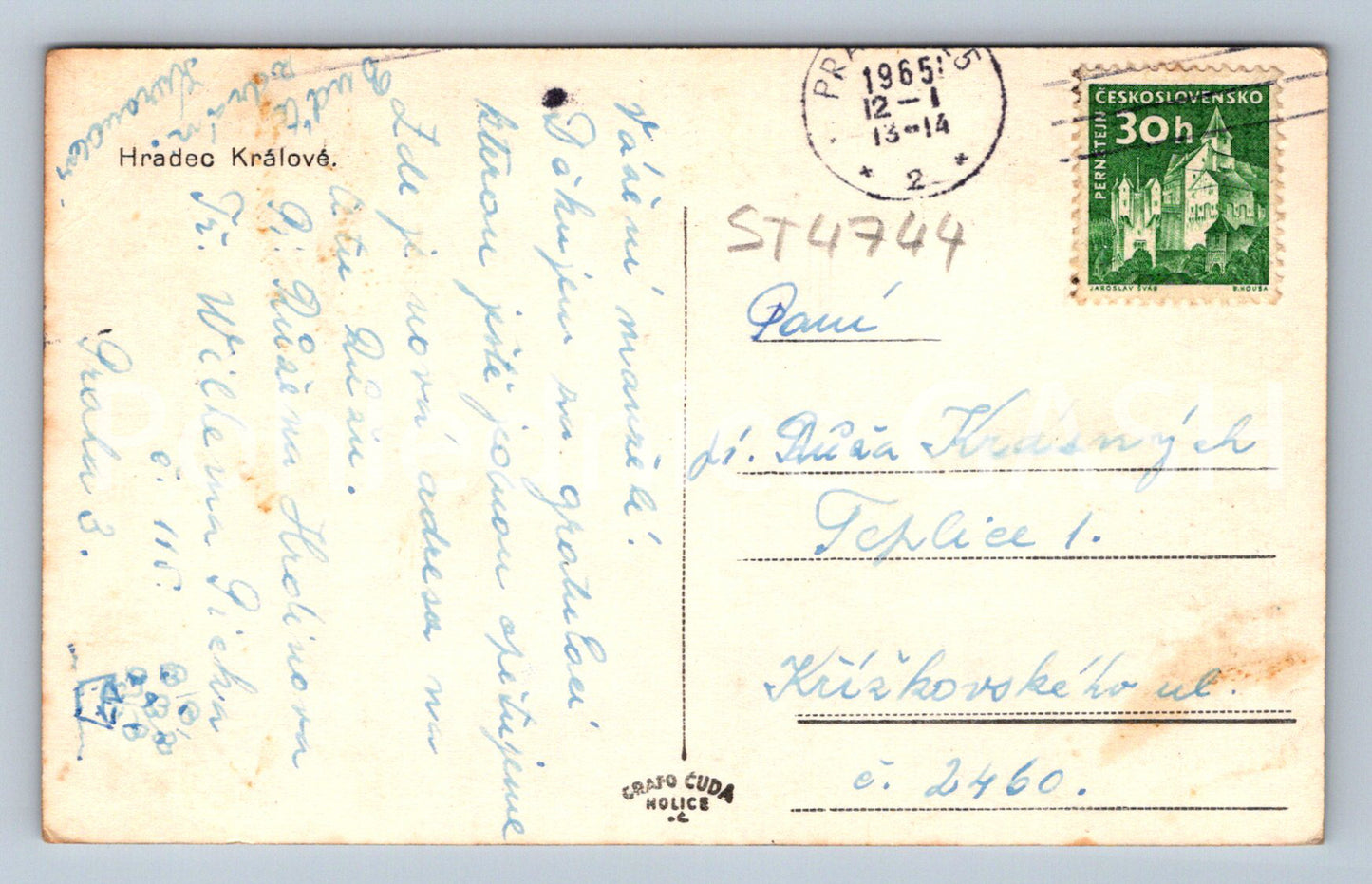 Postcard HRADEC KRÁLOVÉ (ST4744)