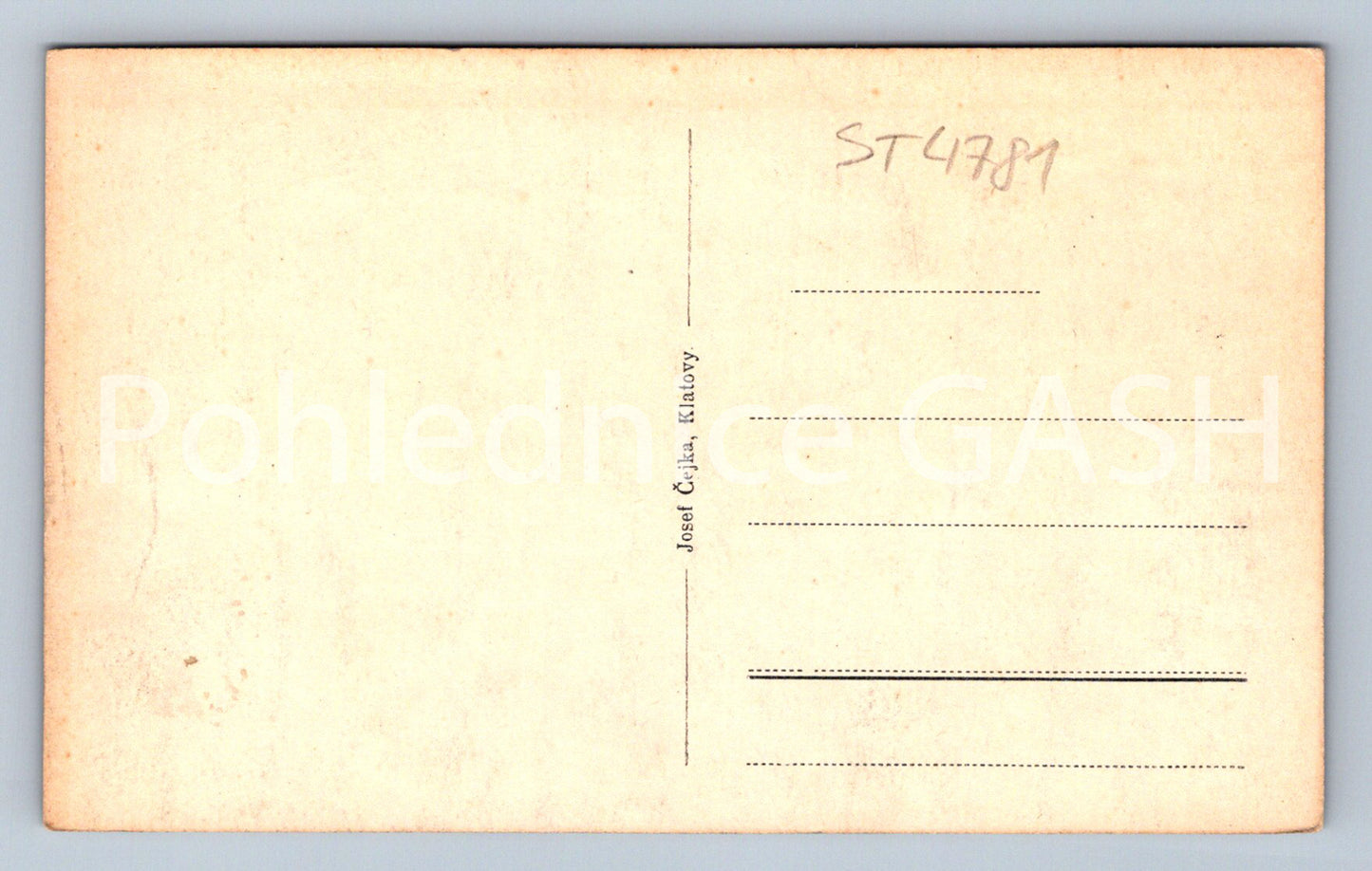 Postcard KLATOVY (ST4781)