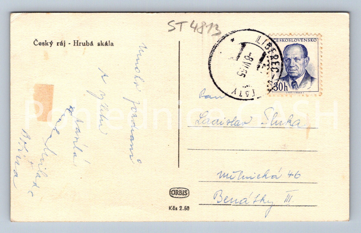 Postcard BOHEMIAN PARADISE - ROUGH ROCK (ST4813)