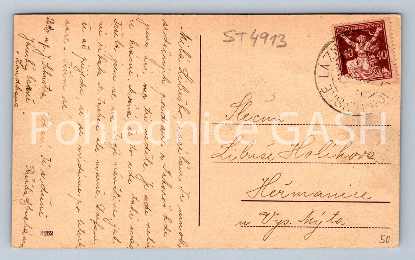 Postcard KRKONOSE - JÁNSKÉ LÁZNĚ (ST4913)