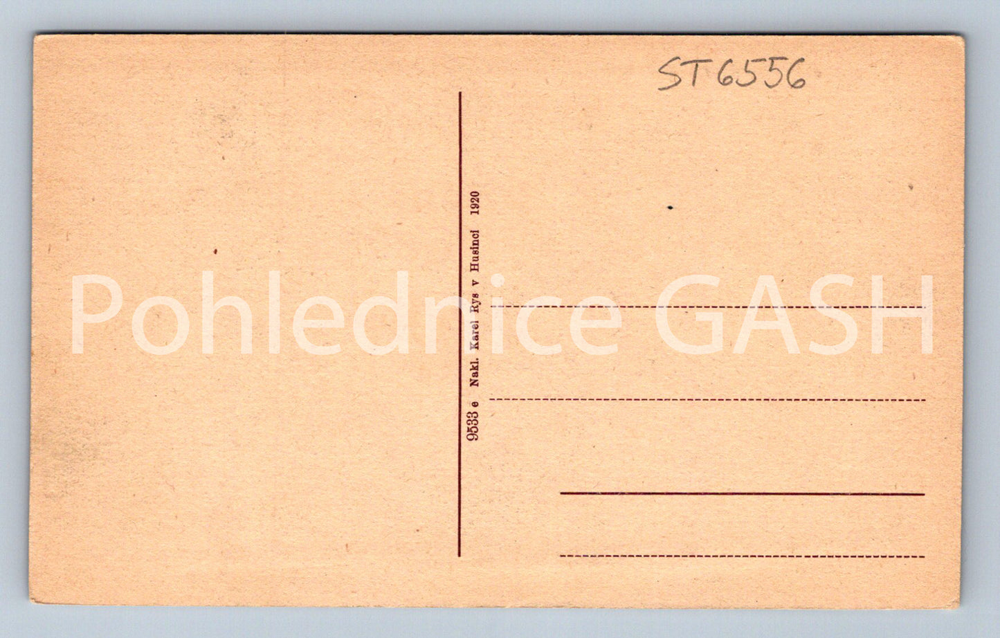 Postcard HUSINEC - HUS'S BIRTHDAY HOUSE (ST6556)