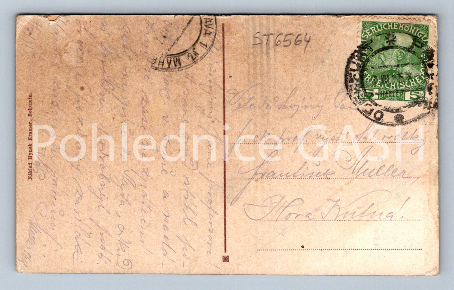 Postcard MORAVSKÁ OSTRAVA - NATIONAL HOUSE (ST6564)