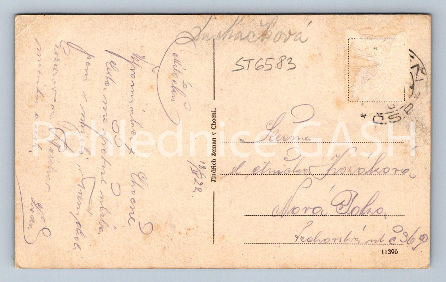 Postcard CHOCEŇ - SQUARE (ST6583)