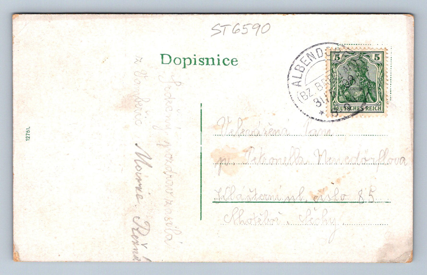 Pohlednice POZDRAV Z VAMBEŘÍZ (ST6590)