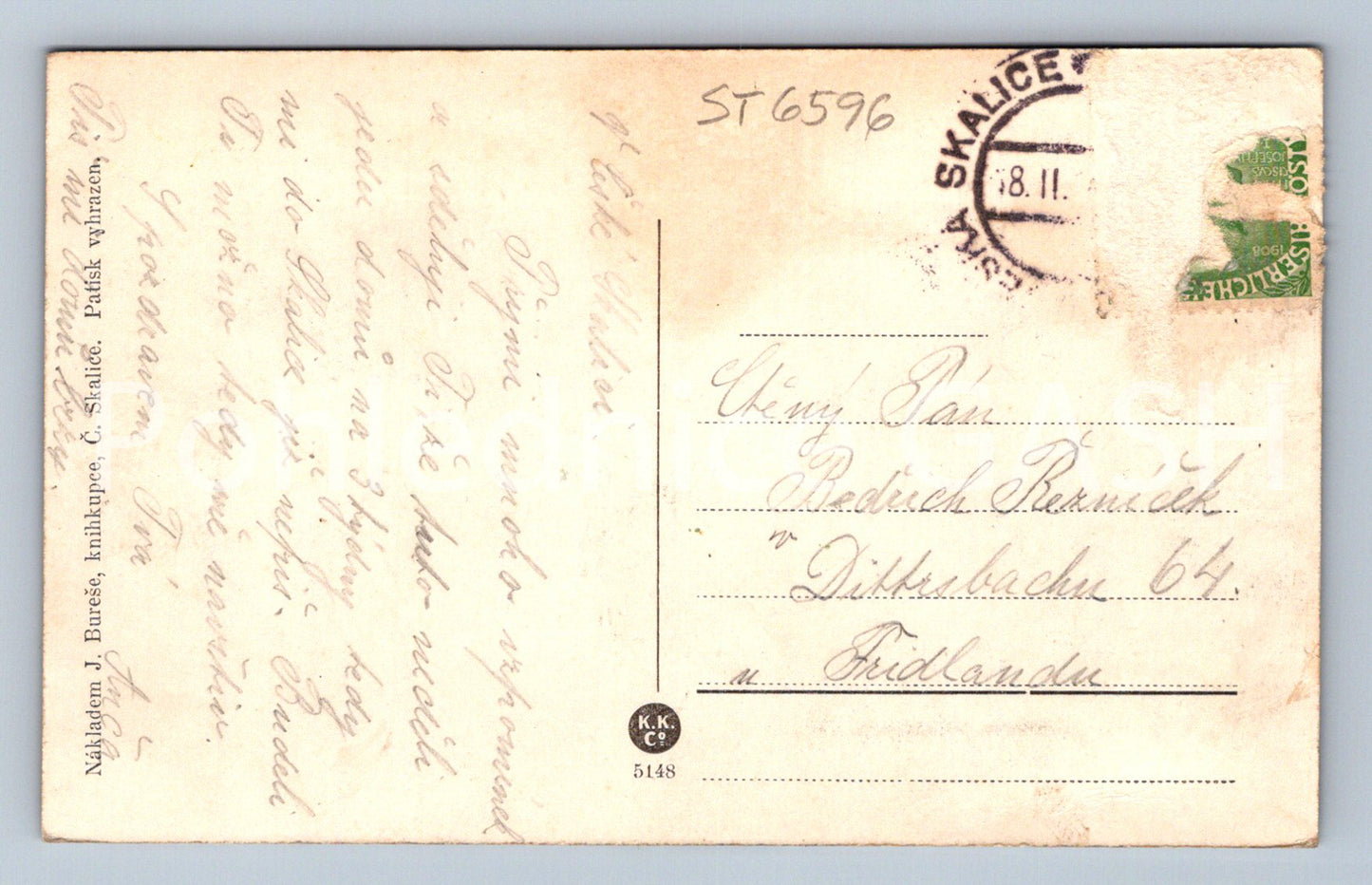 Postcard CZECH SKALICE (ST6596)