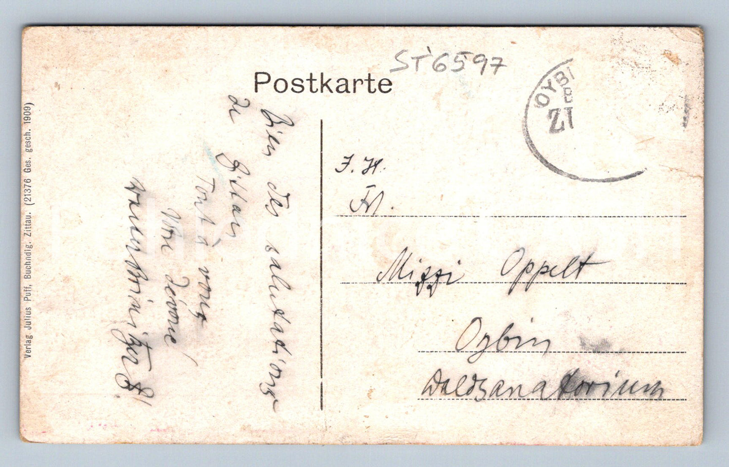 Postcard ZITTAU - WEINAU (ST6597)