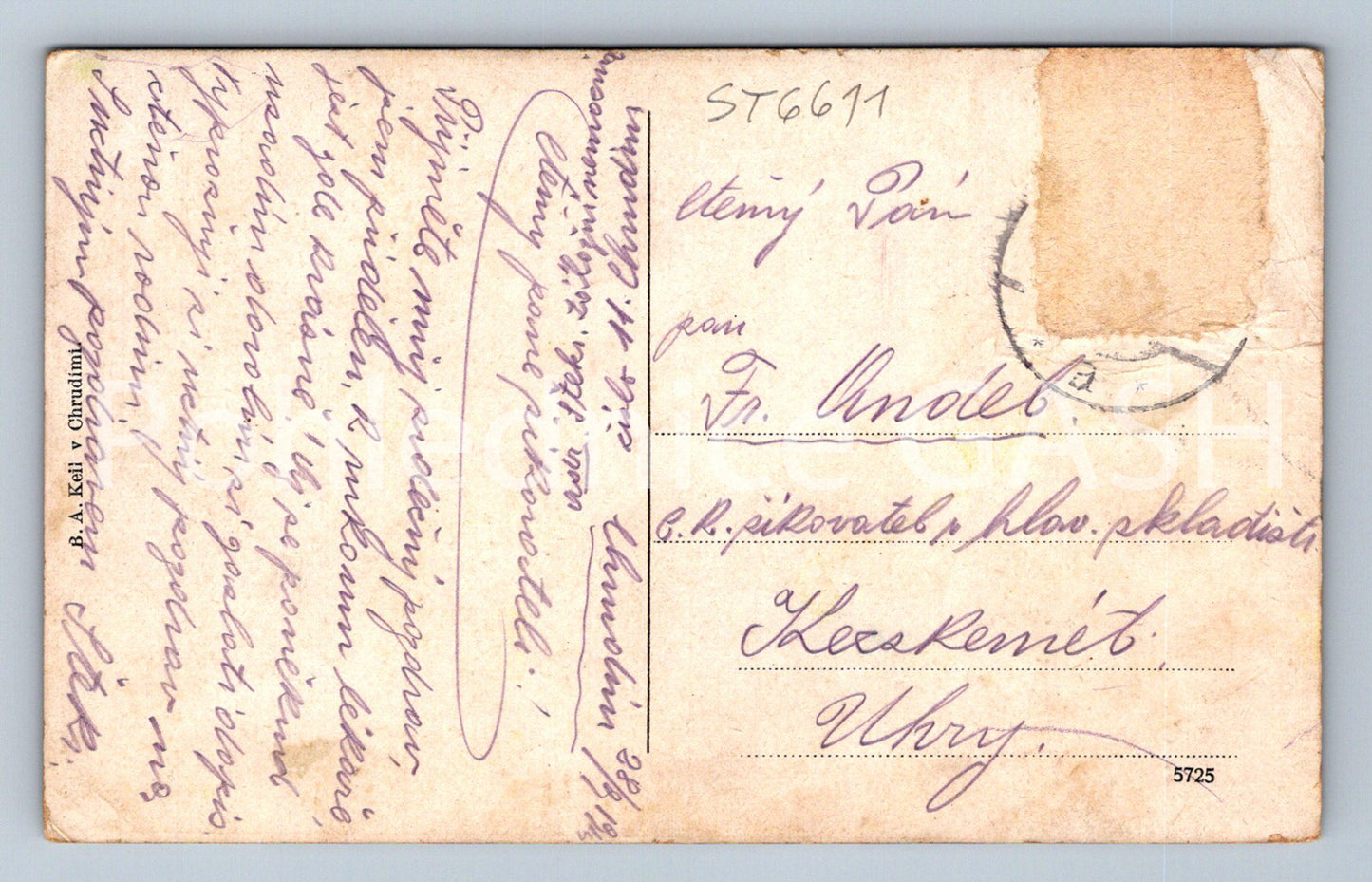 Postcard CHRUDIM - SQUARE (ST6611)