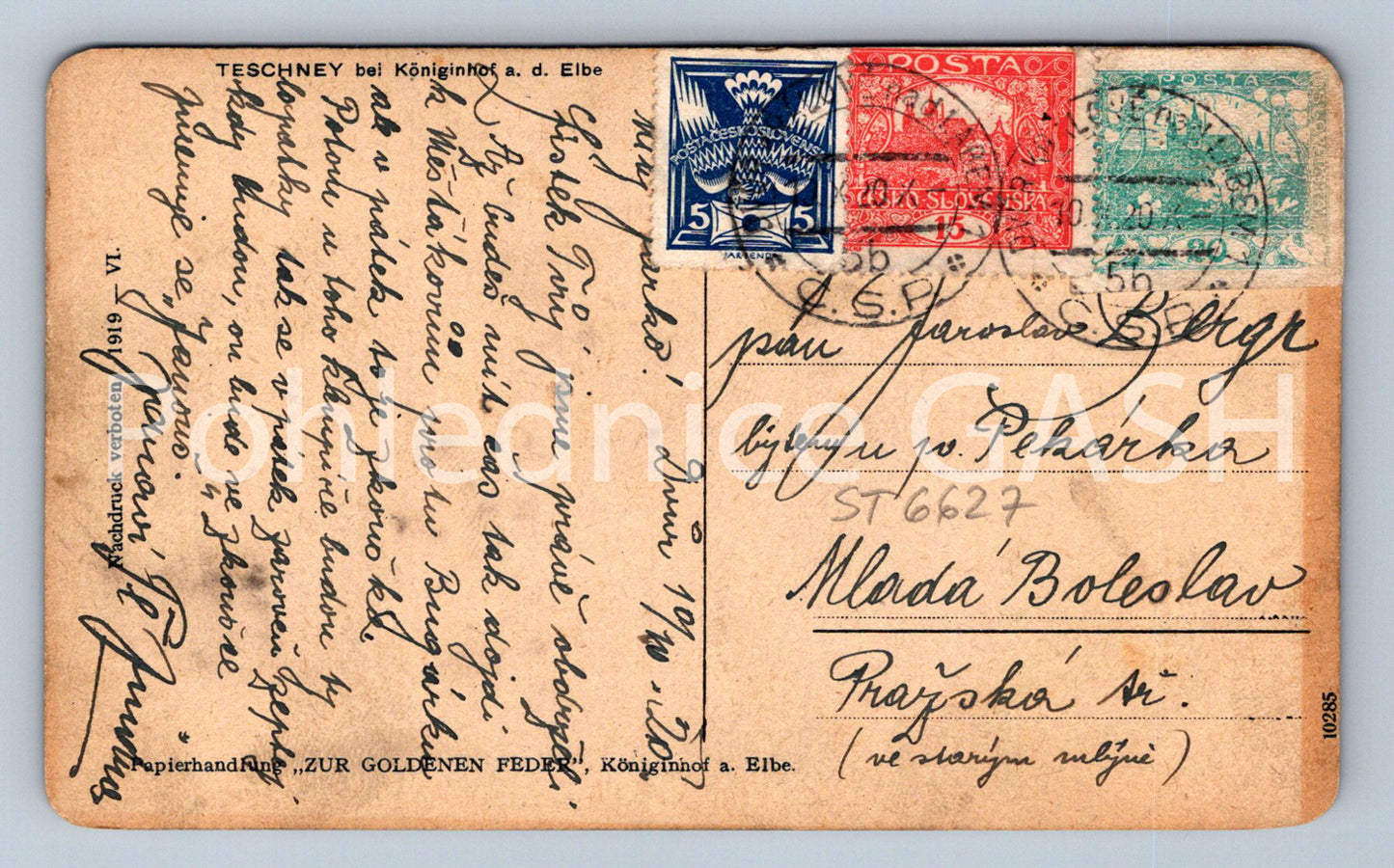 Postcard ELBE - TAISPERRE (ST6627)