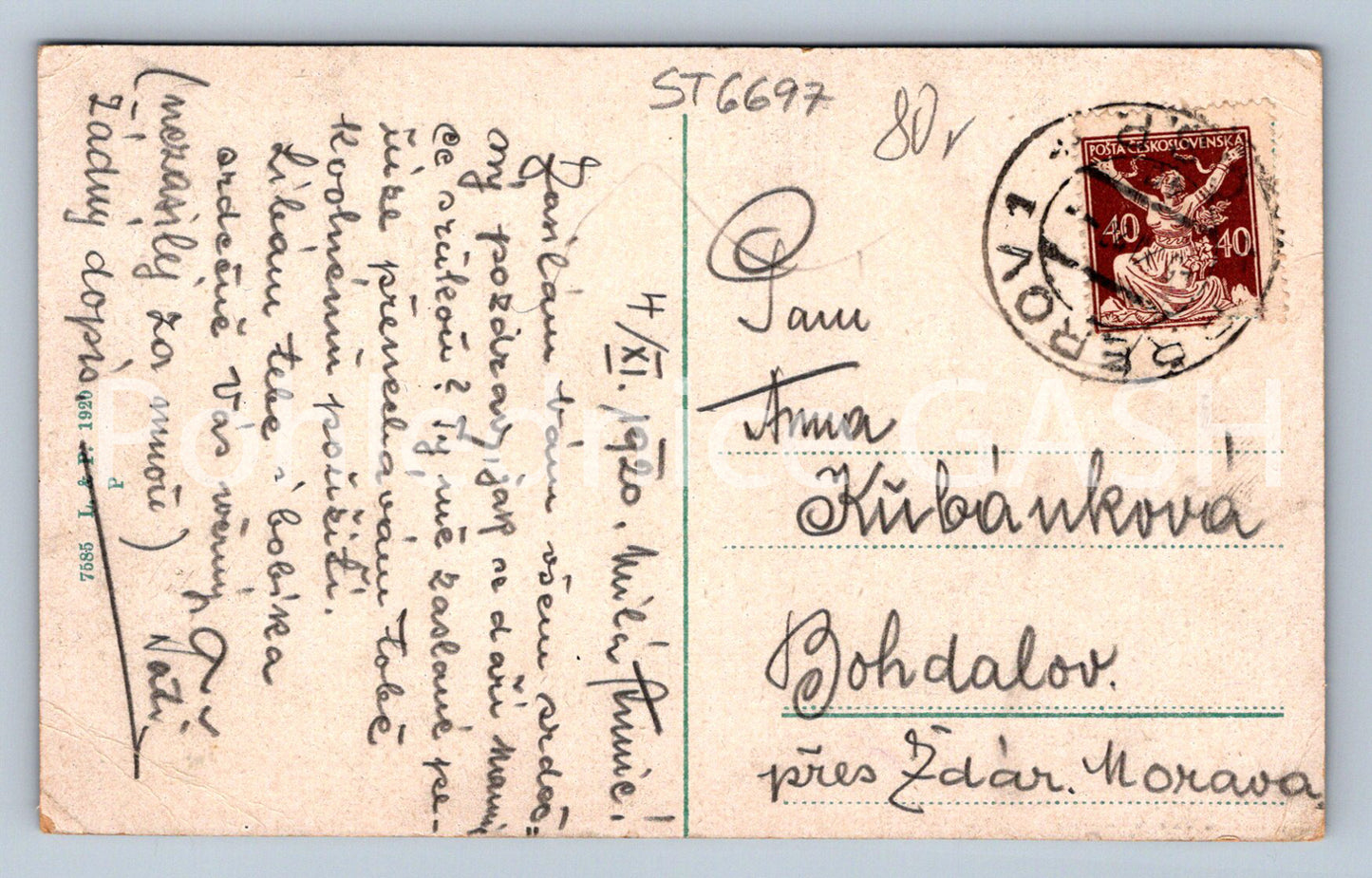 Postcard PŘEROV (ST6697)