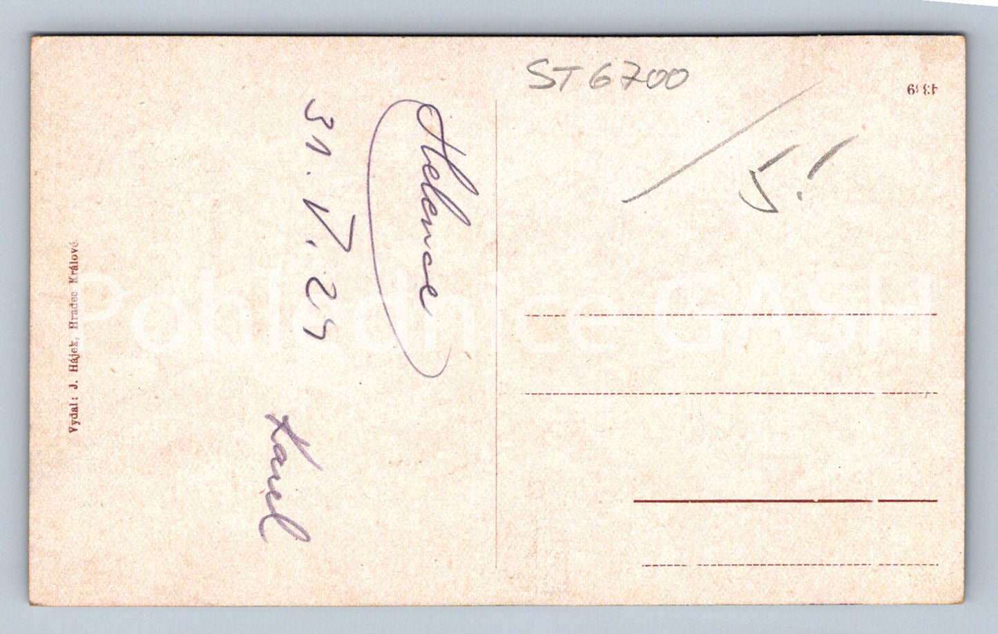 Postcard HRADEC KRÁLOVÉ (ST6700)