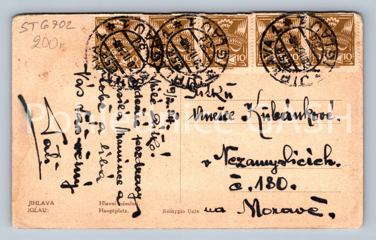 Pohlednice JIHALAVA (ST6702)
