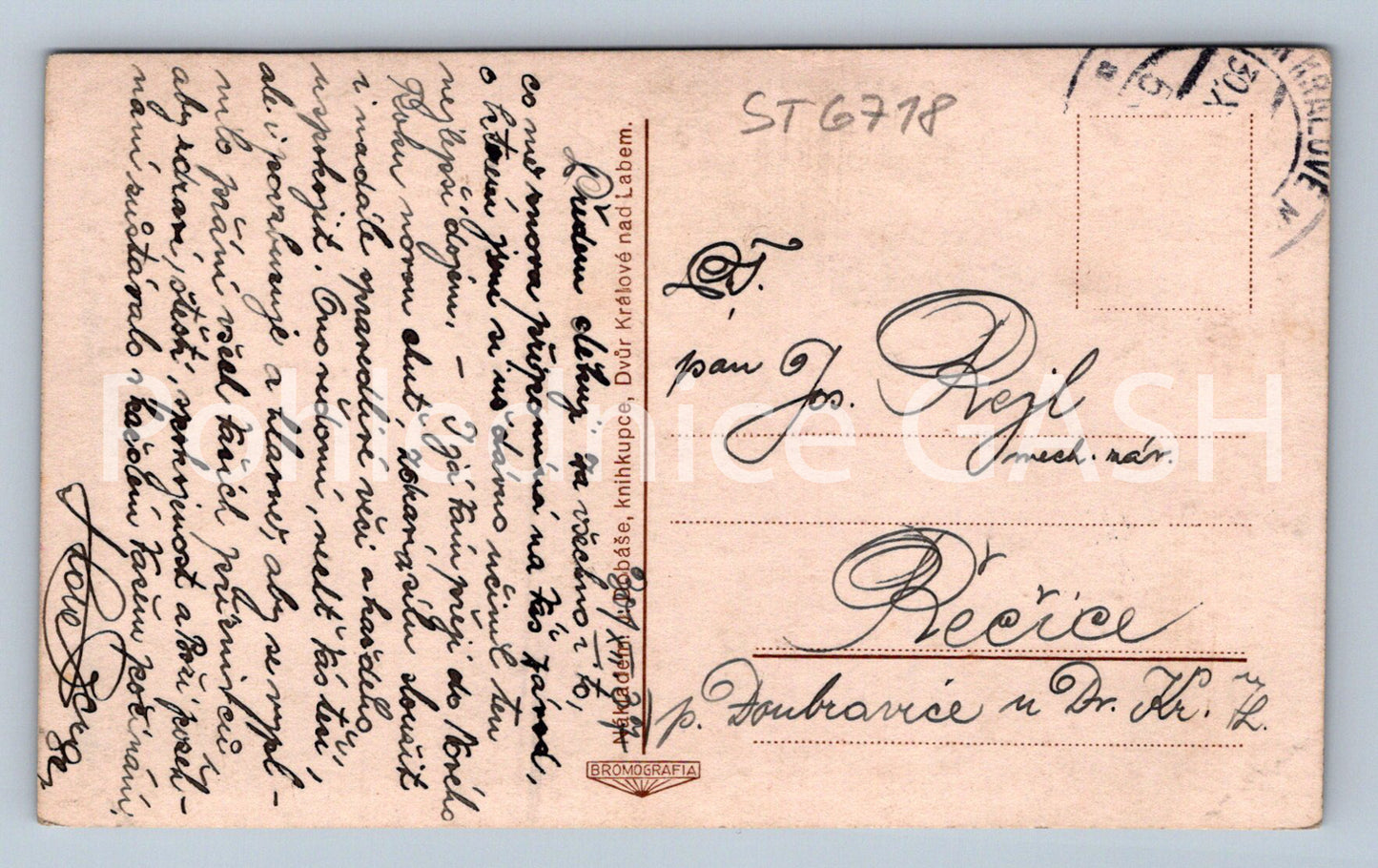 Postcard TĚŠNOV - COLLAGE (ST6718)