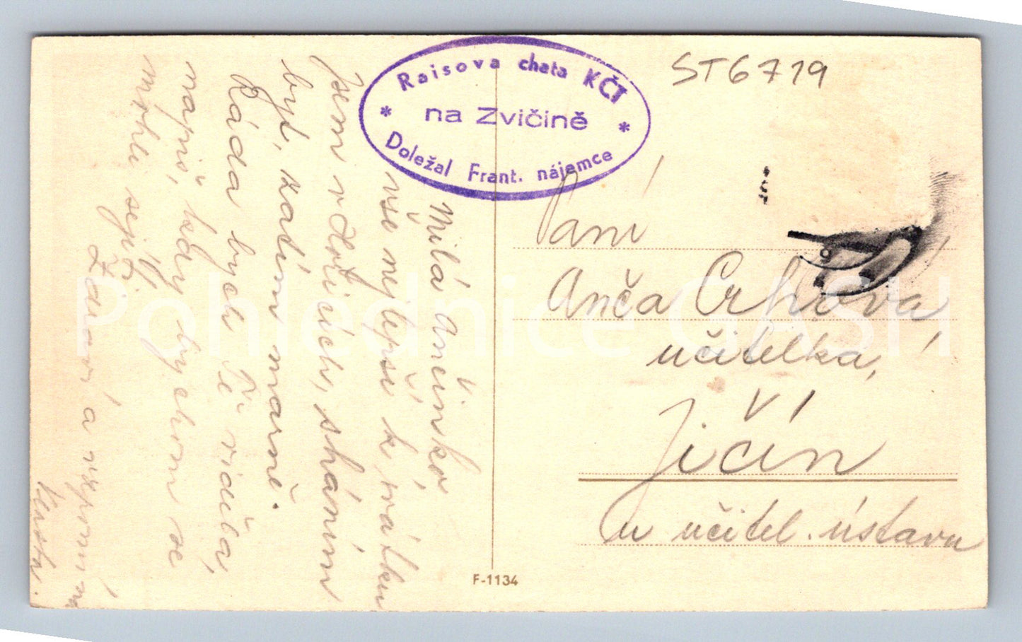 Postcard TĚŠNOV - COLLAGE (ST6719)