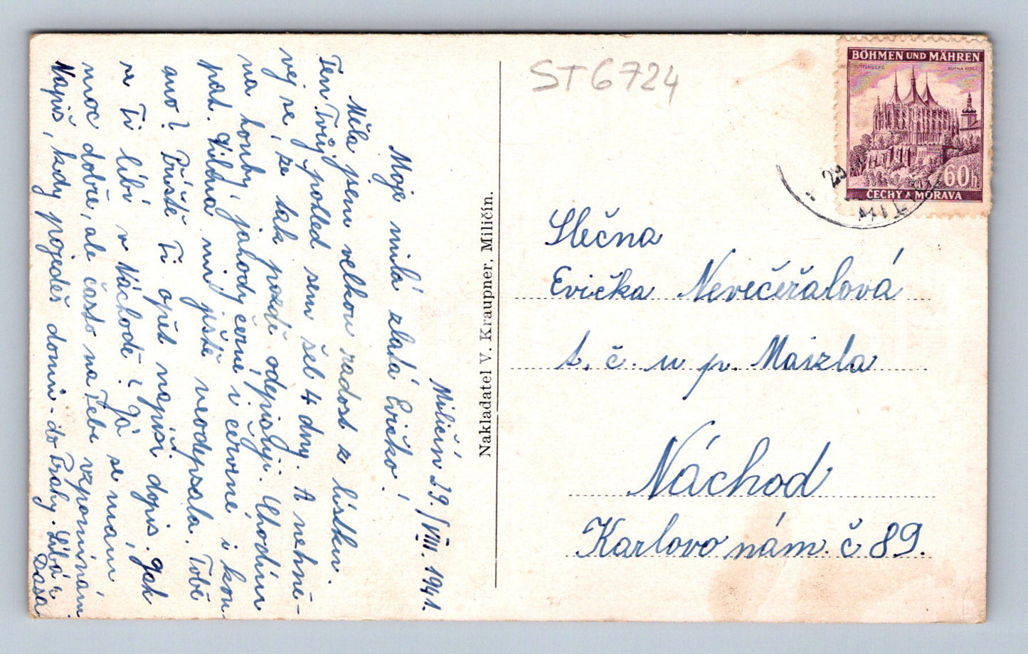 Postcard MILIČÍN - COLLAGE (ST6724)