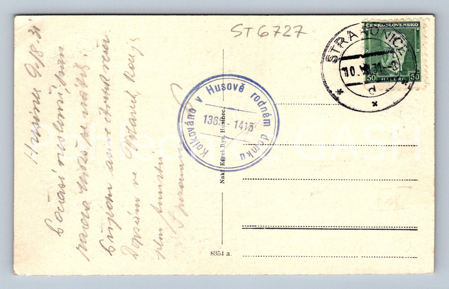 Postcard HUSINEC - COLLAGE (ST6727)