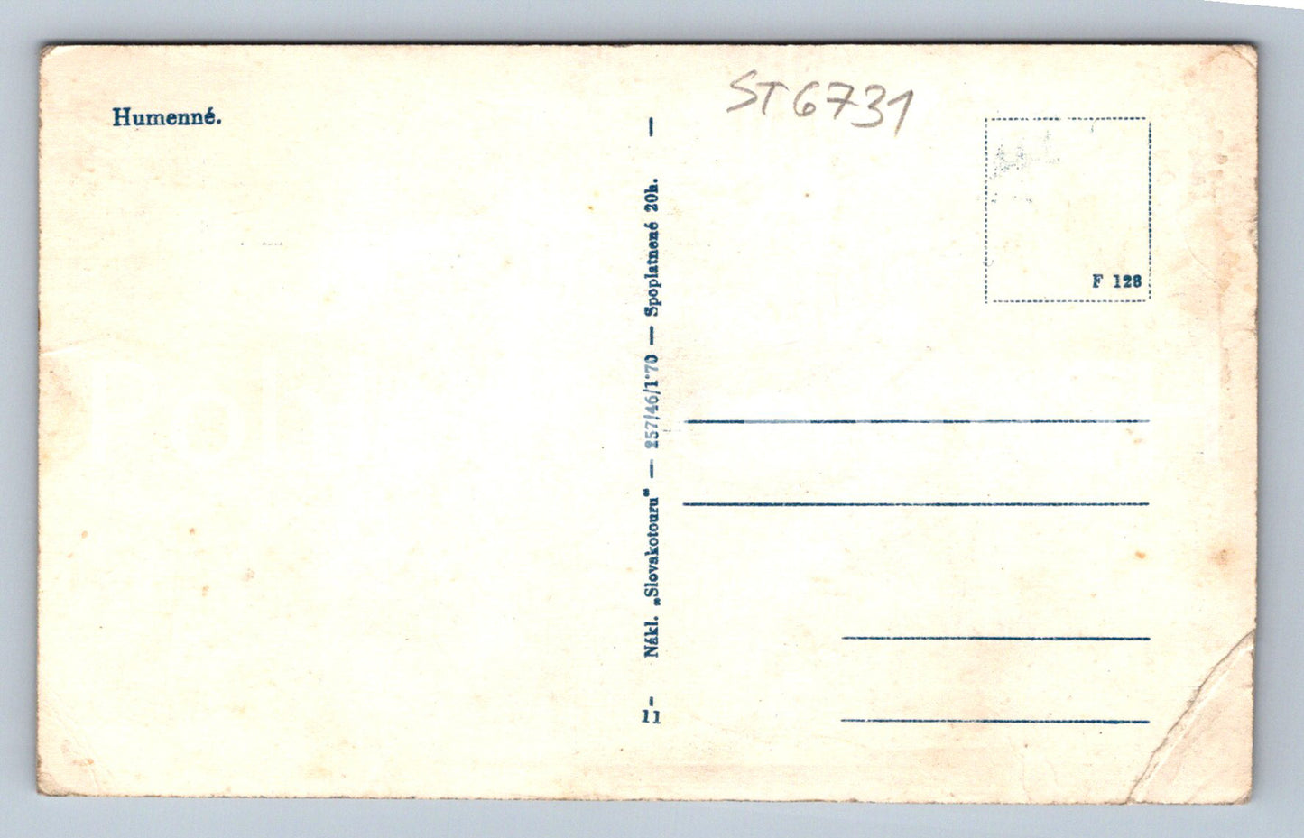 Postcard HUMENNÉ - COLLAGE (ST6731)