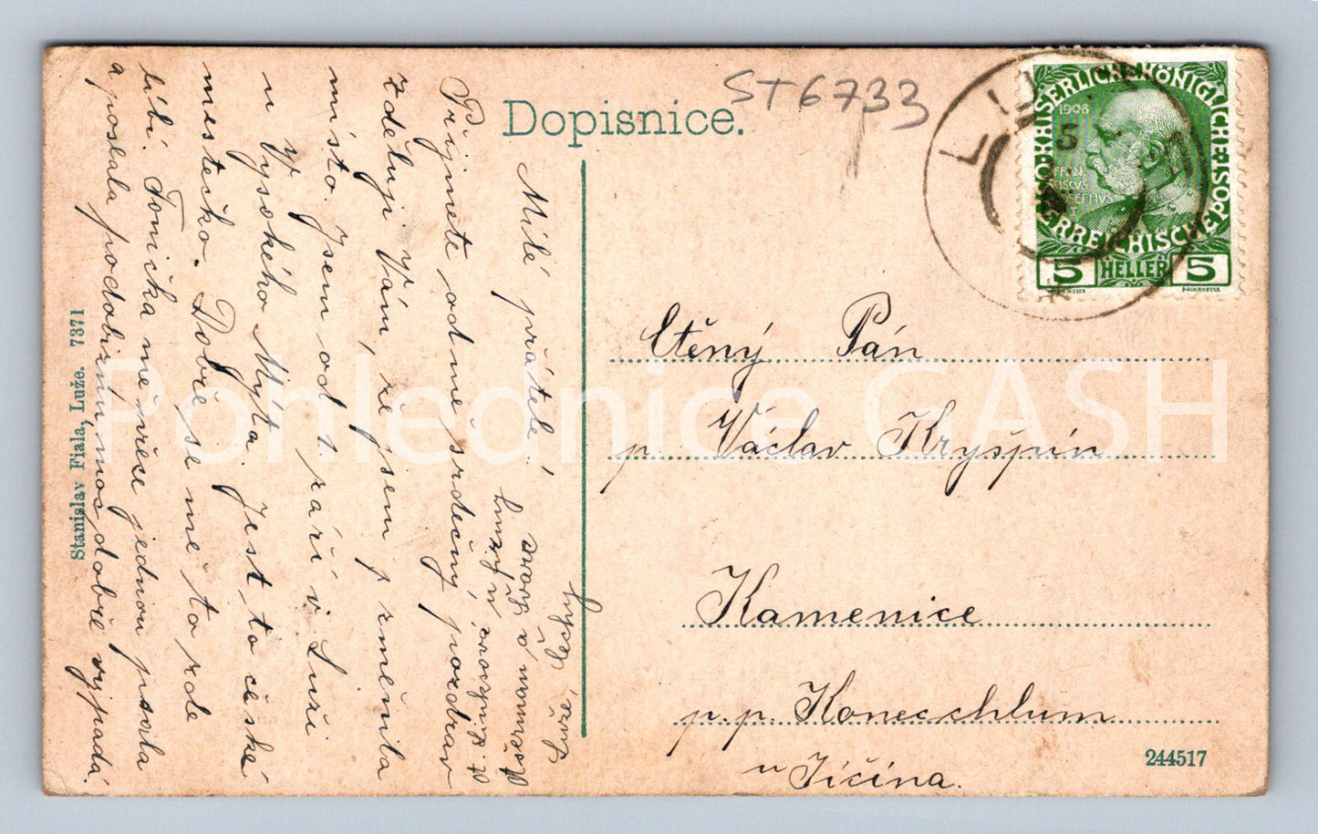 Postcard PUDDING - COLLAGE (ST6733)