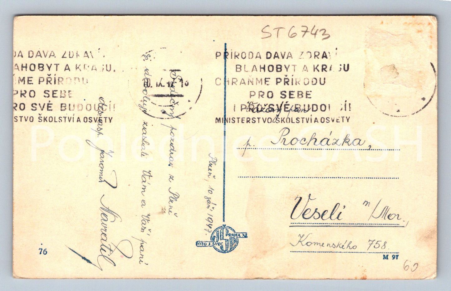 Postcard PILSEN - COLLAGE (ST6743)