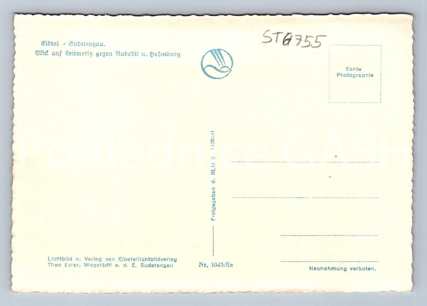 Postcard ELBTAI - ENDETENGAU (ST6755)