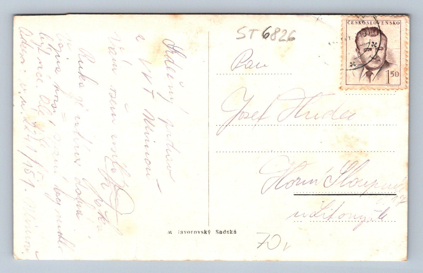 Postcard OSEČNÁ (ST6826)