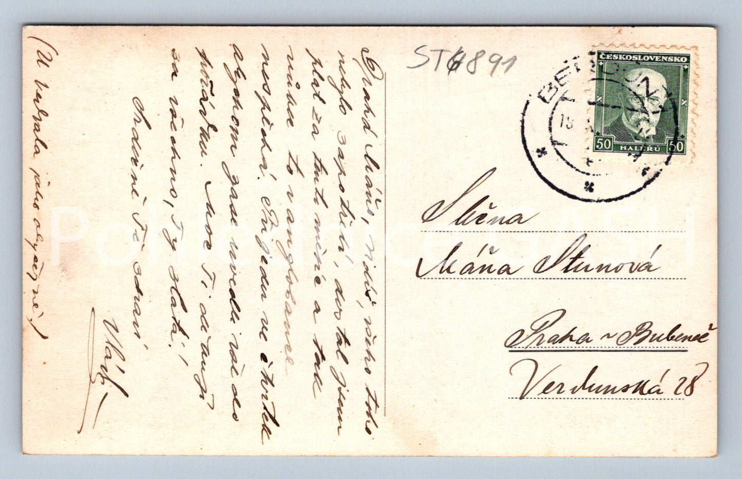 Postcard BEROUN MACOUREK SHOP bohumil brýdl (ST6891)