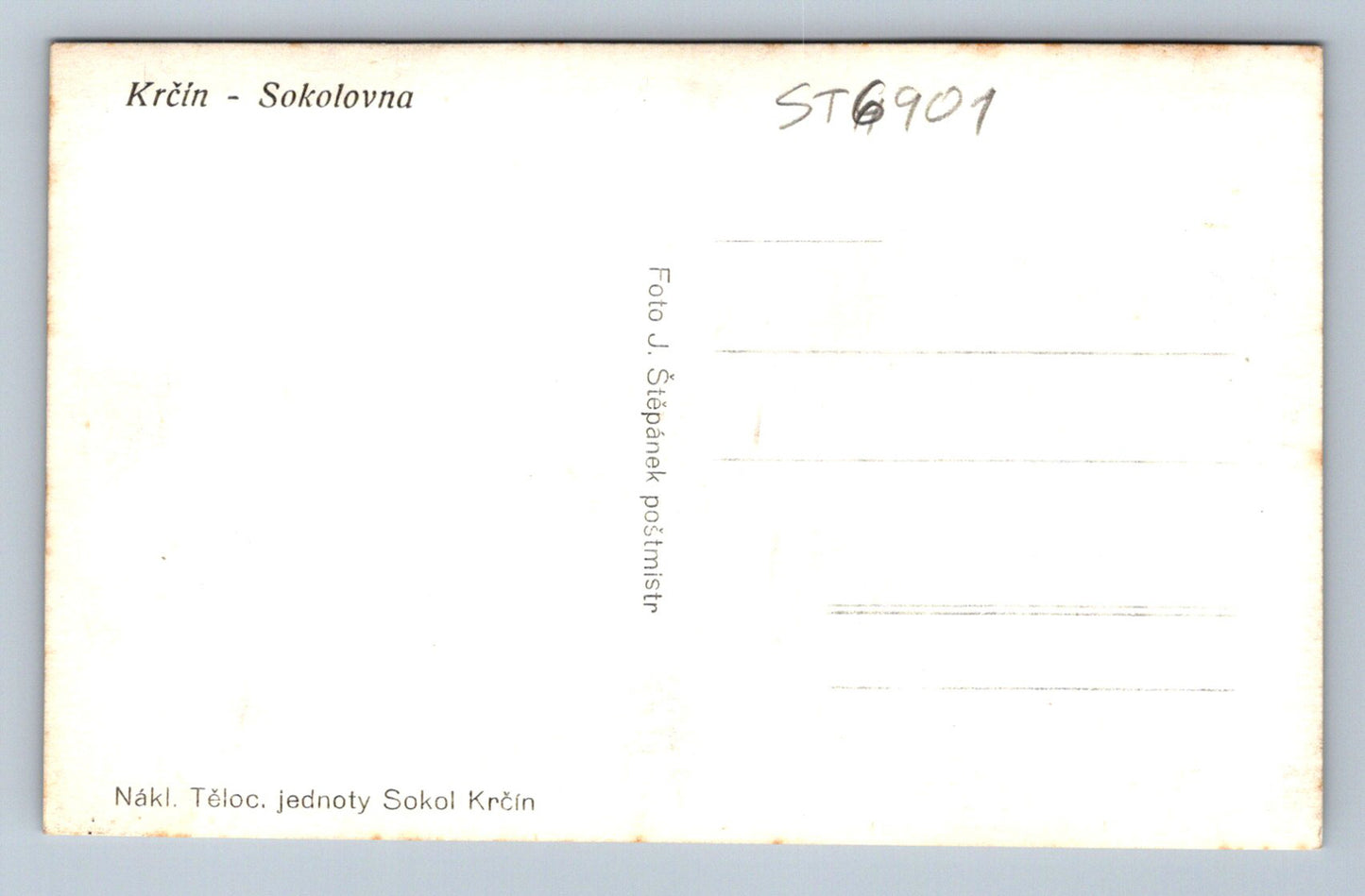 Postcard KRČÍN (ST6901)