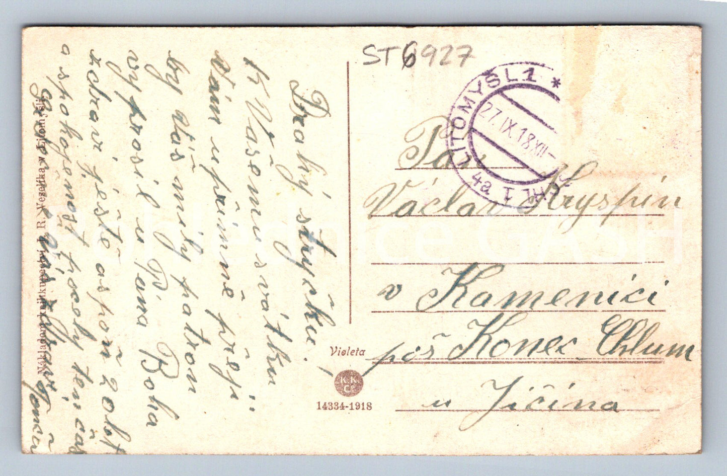 Postcard LITOMYŠL (ST6927)