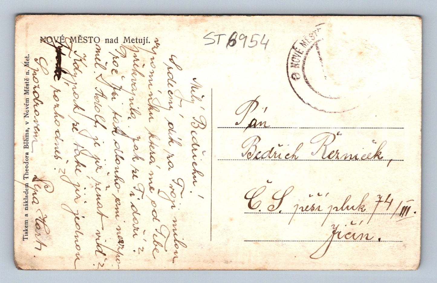 Postcard NEW TOWN OVER METUJI (ST6954)