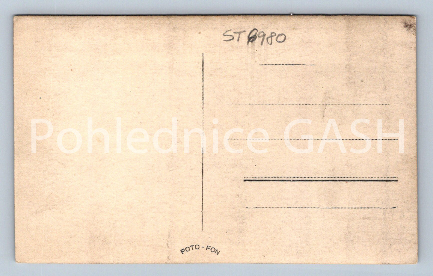 Postcard ELBE RESERVOIR IN TĚŠNOV (ST6980)