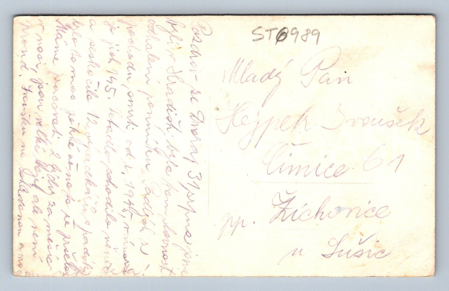 Postcard TĚŠNOV (ST6989)