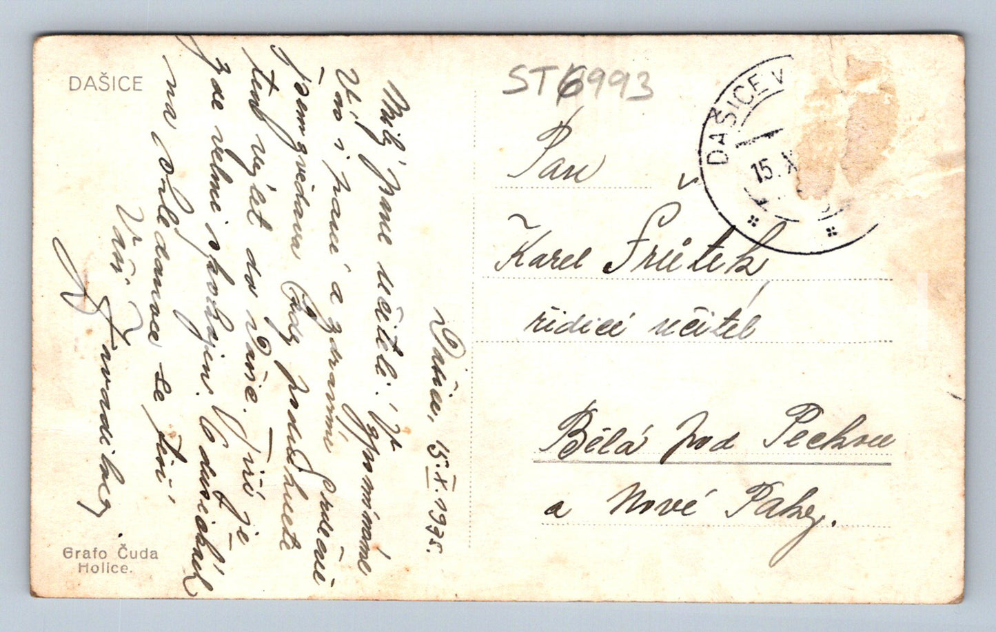 Postcard DAŠICE (ST6993)
