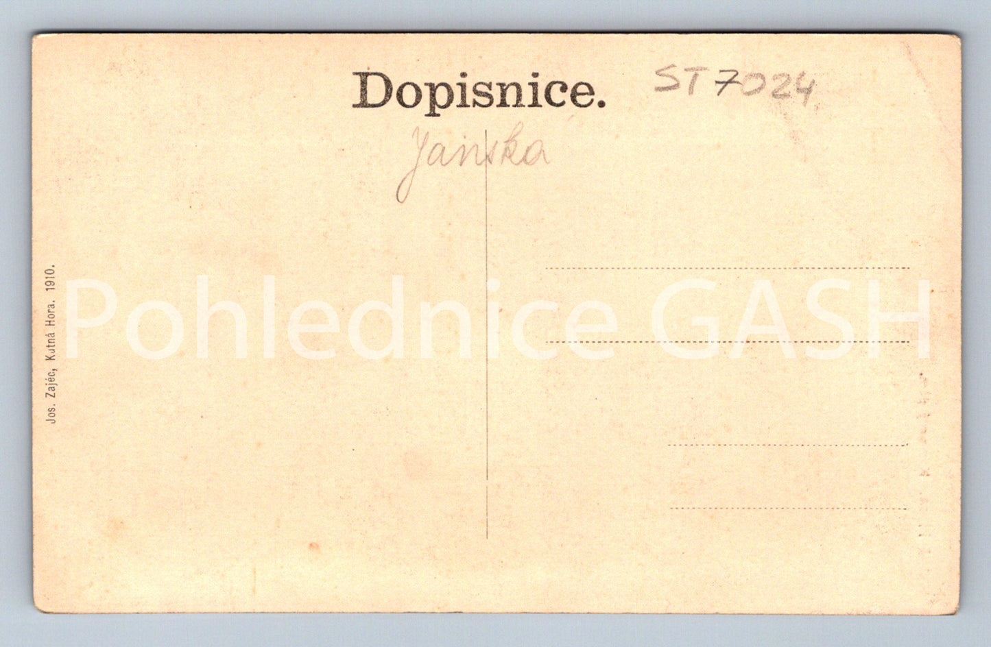 Postcard KUTNÁ HORA (ST7024)