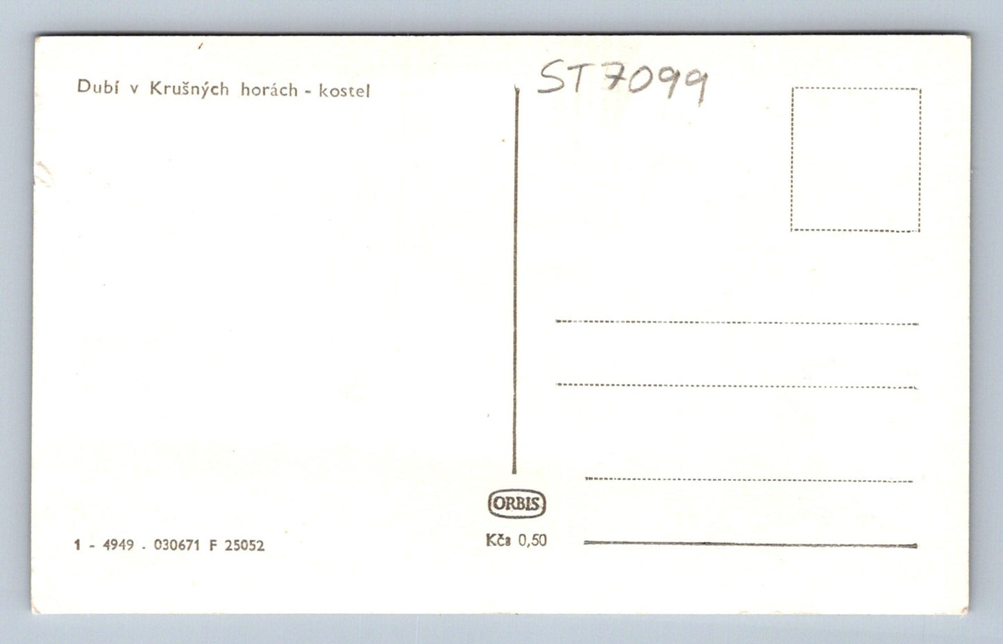 Postcard DUBÍ IN THE ORE MOUNTAINS - CHURCH (ST7099)