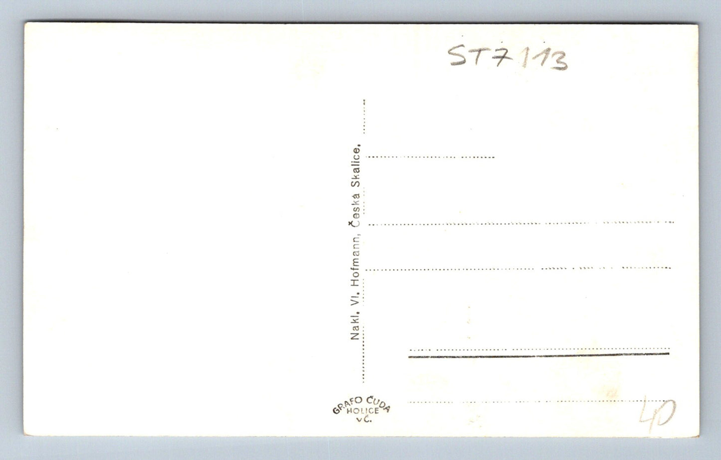 Postcard RATIBOŘICE - GRANDMA'S VALLEY (ST7113)