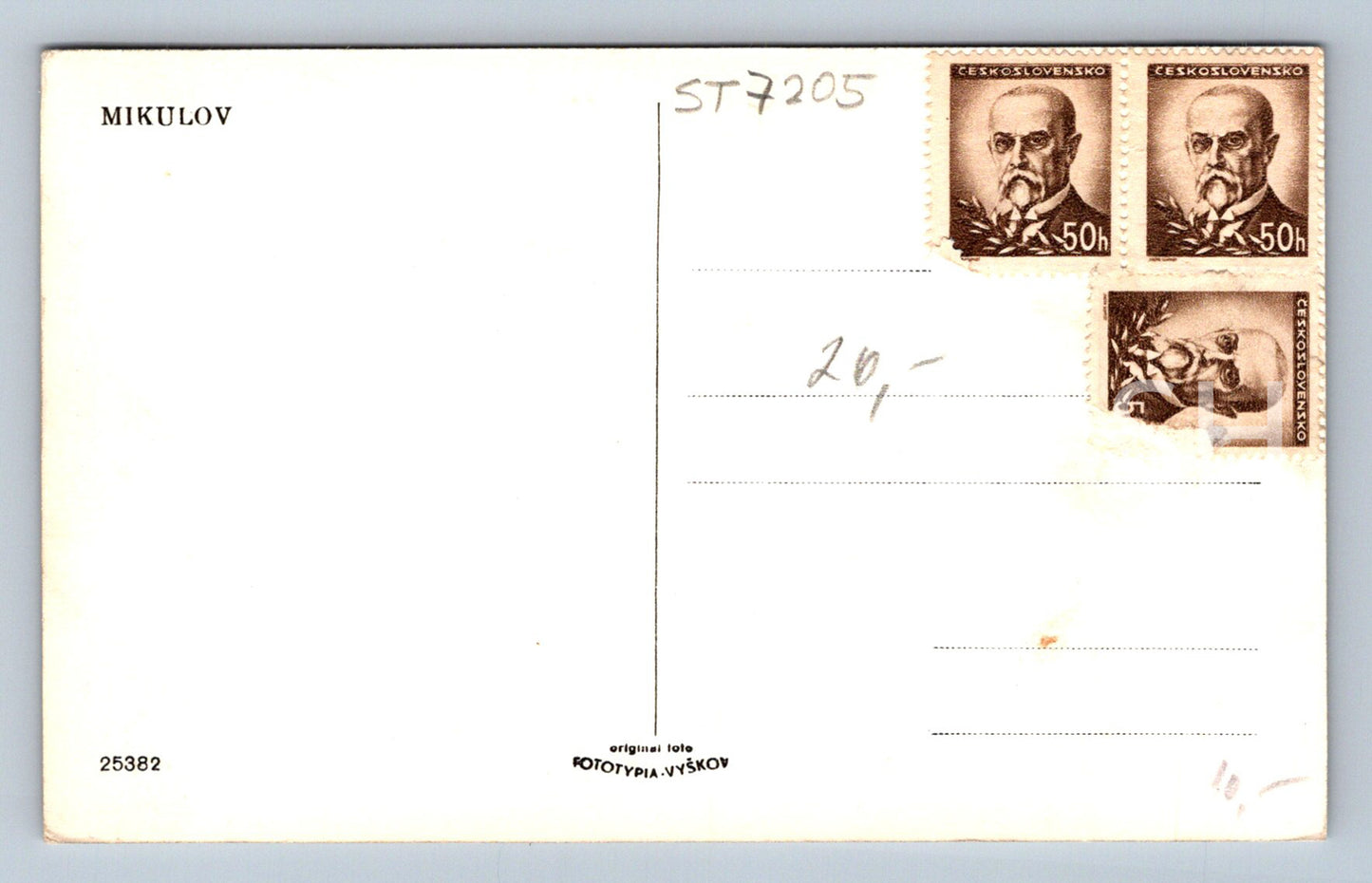 Postcard MIKULOV (ST7205)