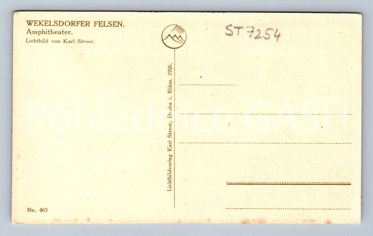 Postcard WEKELSDORFER ROCK (ST7254)