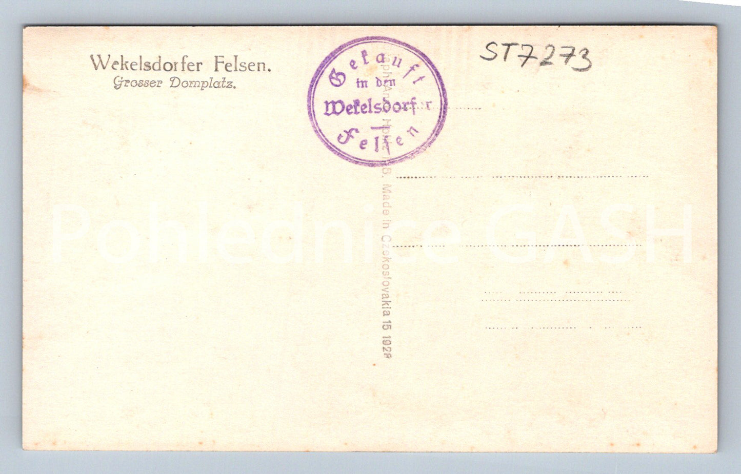 Postcard WEKELDORFER ROCK (ST7273)