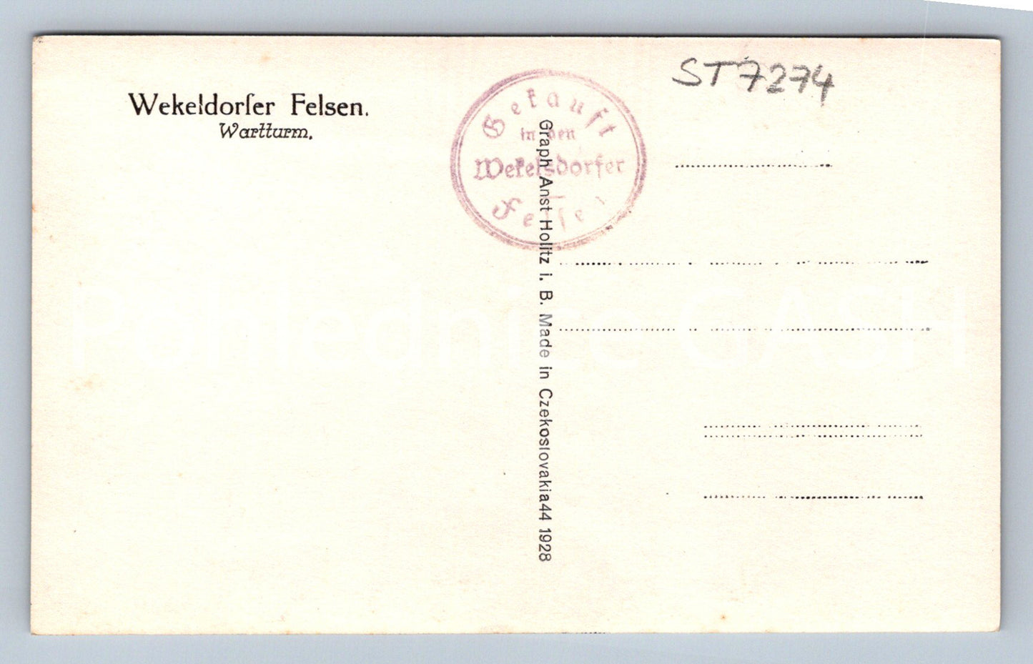 Postcard WEKELDORFER ROCK (ST7274)