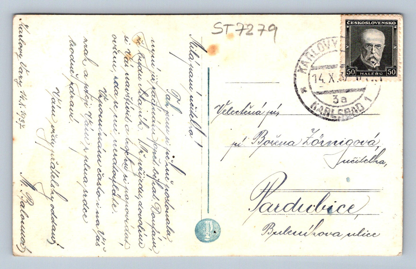 Postcard KARLOVY VARY (ST7279)