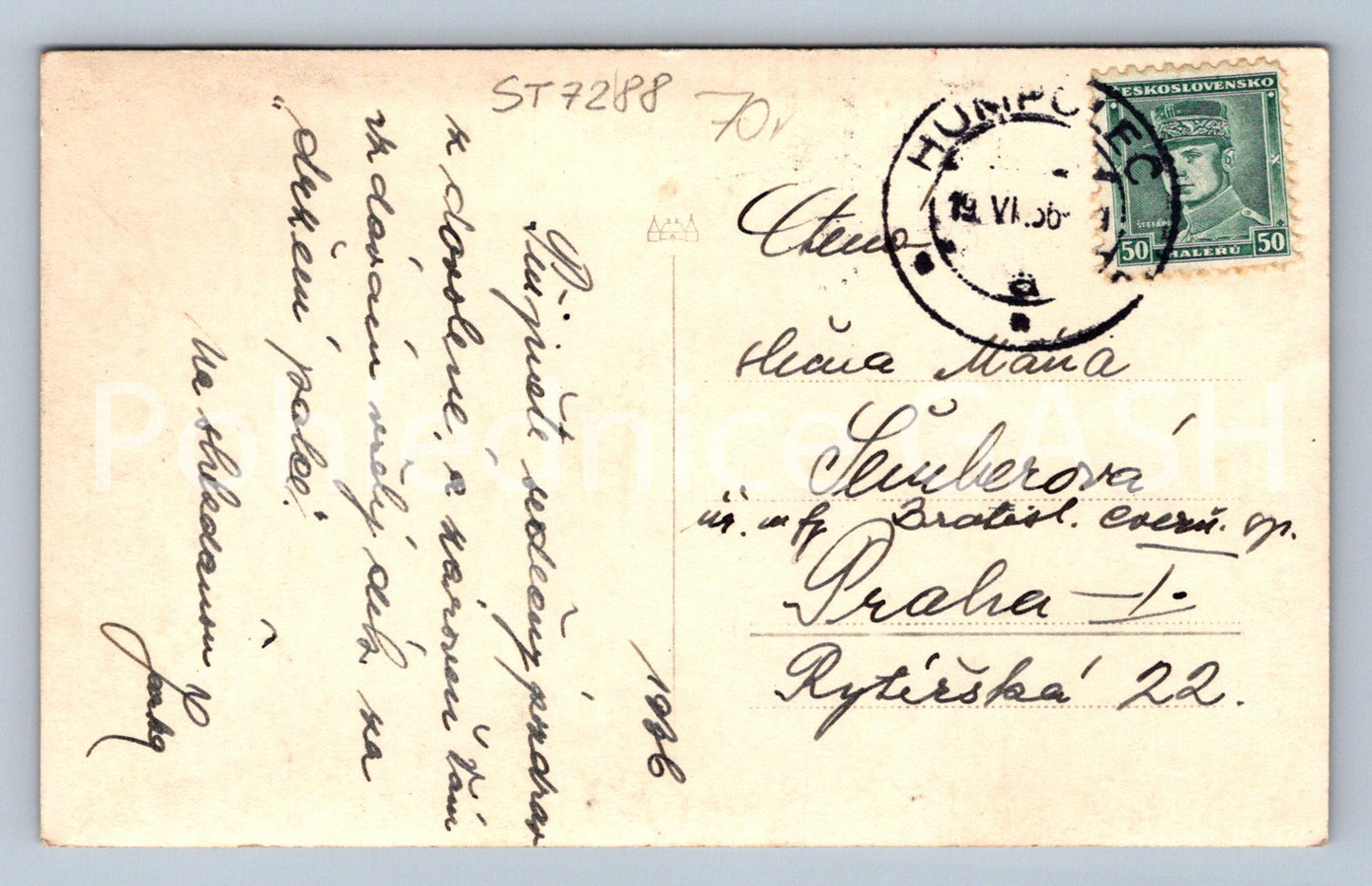 Postcard ORLÍK CASTLE (ST7288)