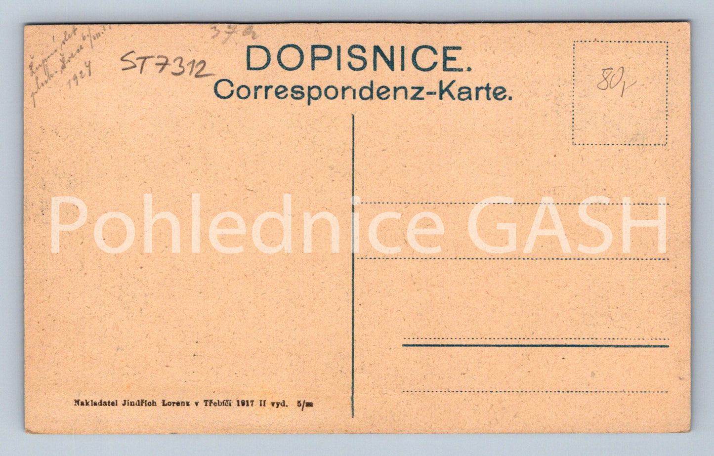 Postcard CASTLE - SCHLOSS (ST7312)