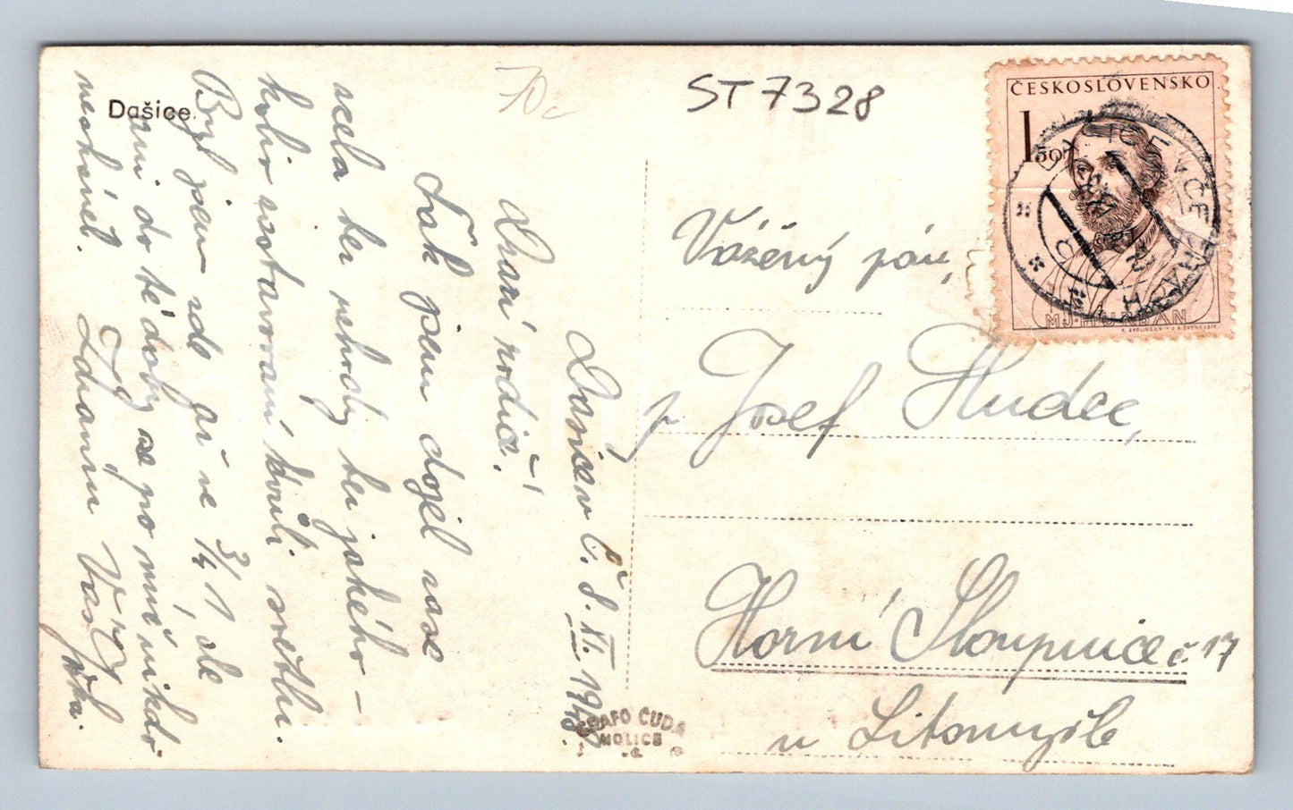 Postcard DAŠICE (ST7328)