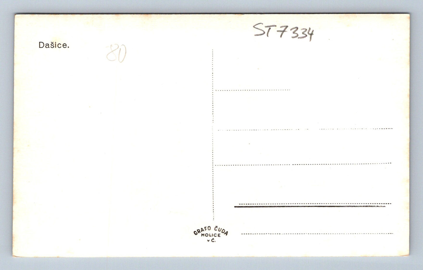 Postcard DAŠICE (ST7334)