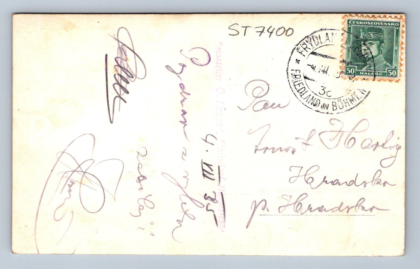 Postcard HAINDORF ISERGEBIRGE (ST7400)