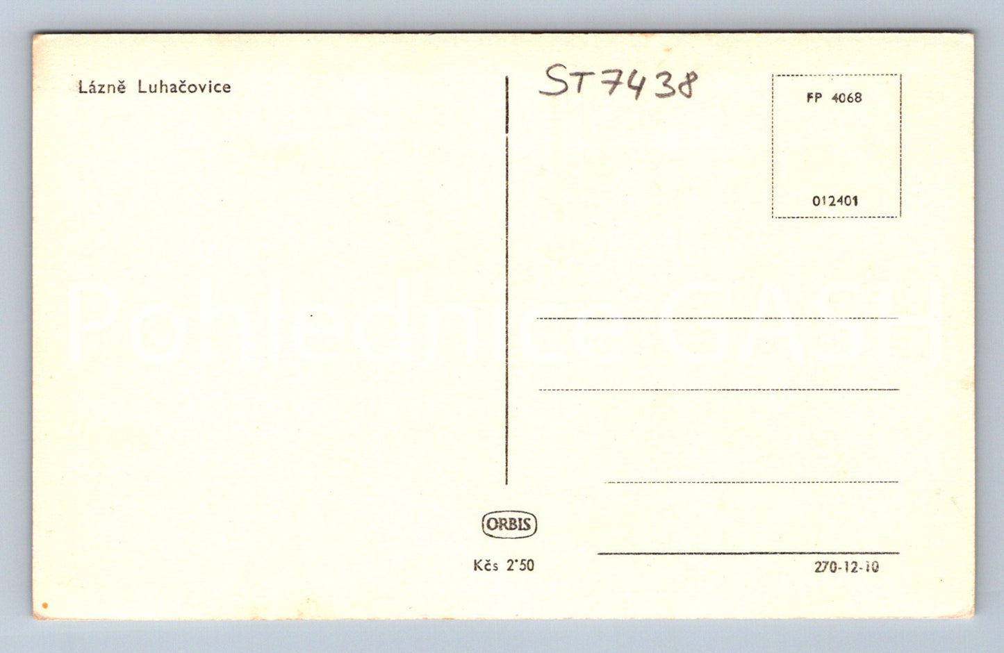 Postcard LÁZNĚ LUHAČOVICE (ST7438)