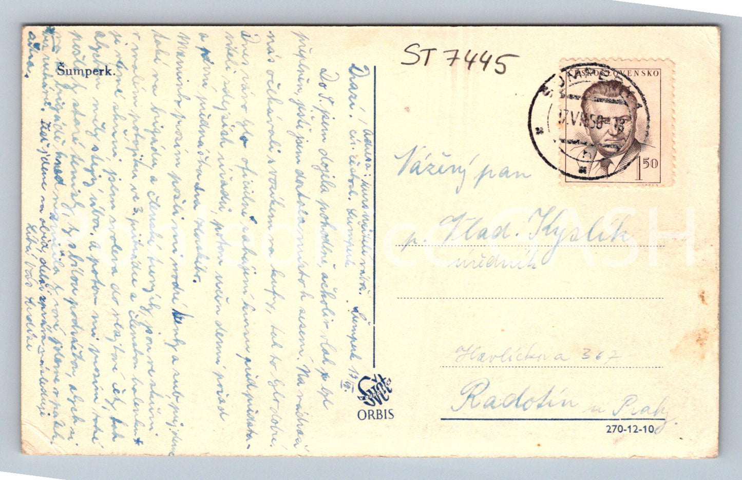 Postcard ŠUMPERK (ST7445)