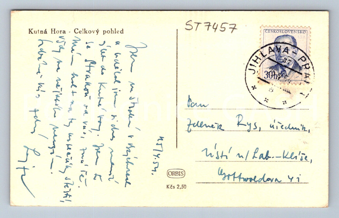 Postcard KUTNÁ HORA (ST7457)