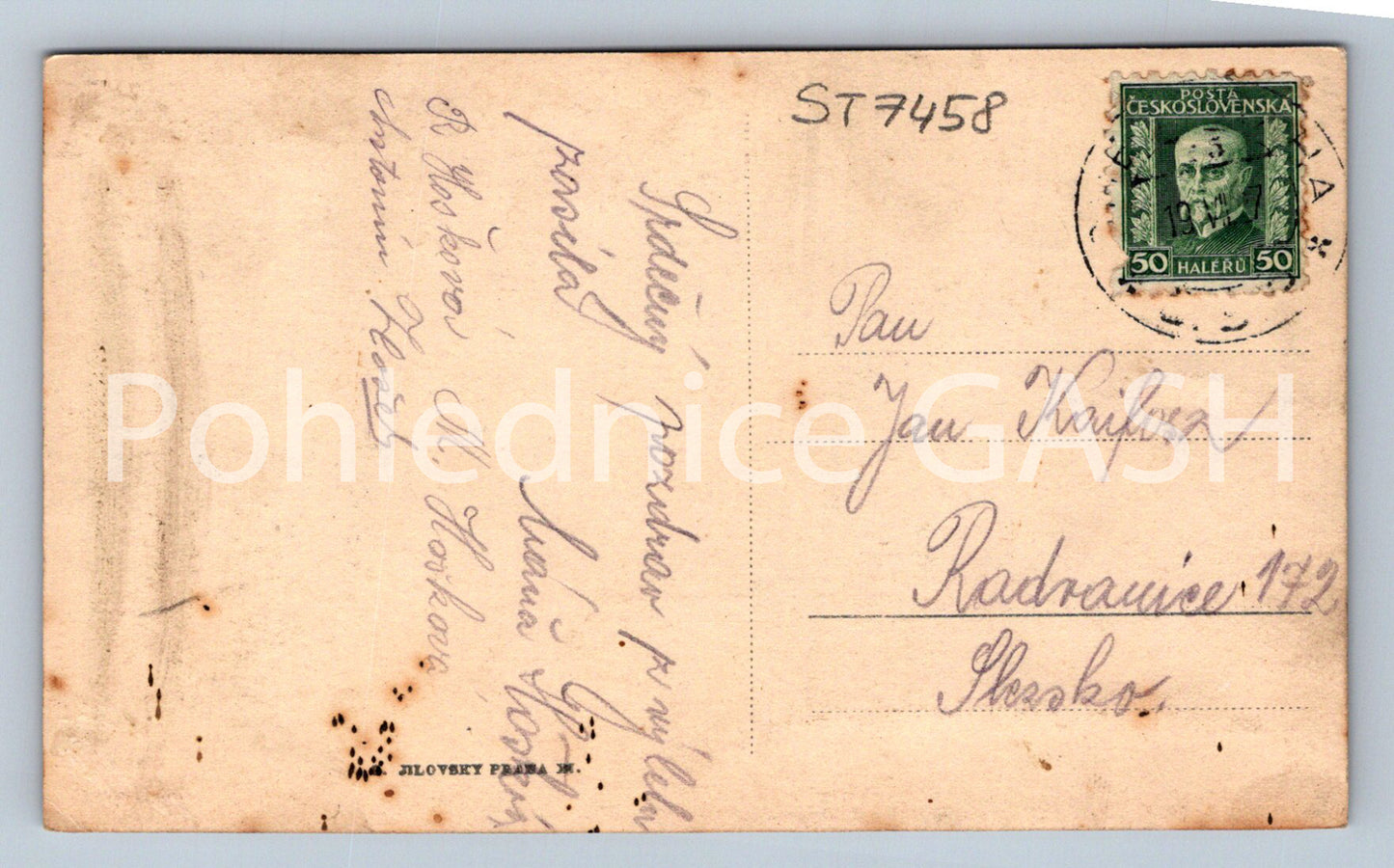 Postcard LANDS - CASTLE (ST7458)