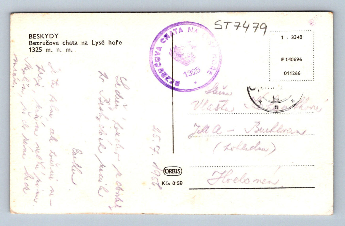Postcard BESKYDY (ST7479)