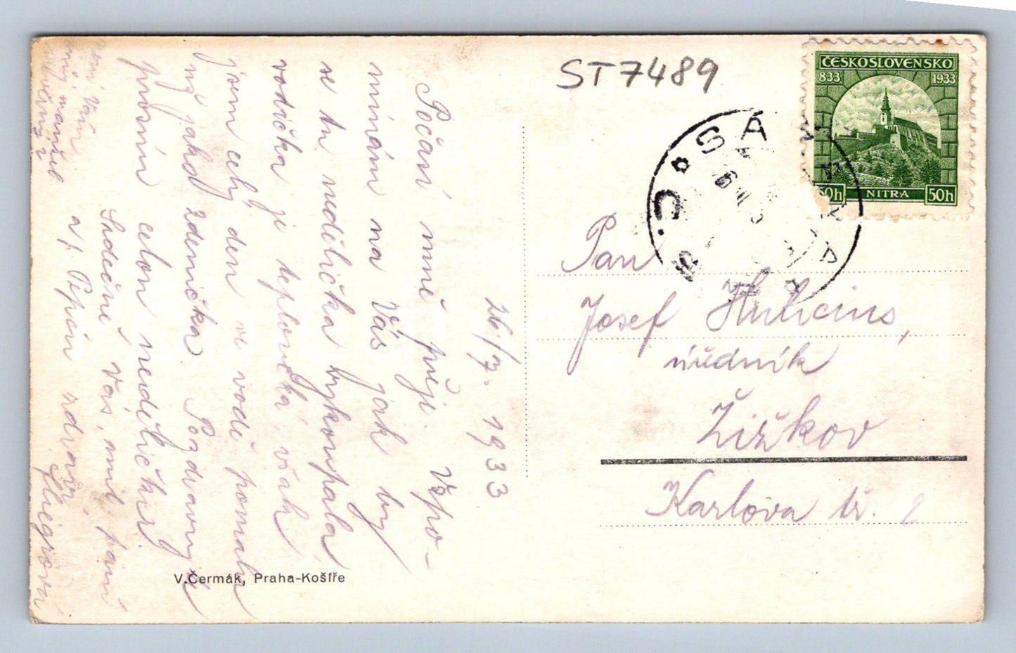 Postcard SÁZAVA - Č. BUDY (ST7489)